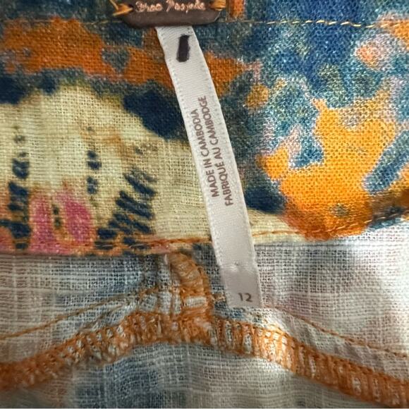 Free People Sweet As Beach Mini Skirt Size 12 - Picture 7 of 9